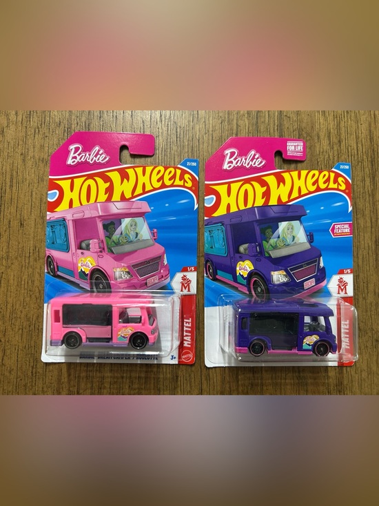 Mattel Other - Mattel Barbie Hot Wheels Dream Campers in Pink and Purple